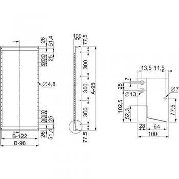 Schneider elec pue - mam 38 11 - Marco acoplamiento simple 1600x600mm