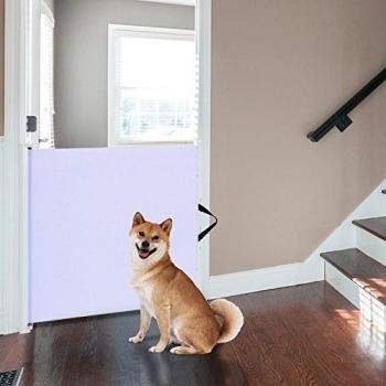 Barrera Separadora Valla Mascotas 115x82.5cm Ajustable Reja Perros Bebe Niños