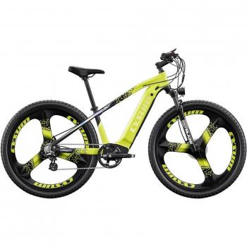 Bicicleta eléctrica CYSUM CM520 29 48V 500W motor sin escobillas, batería extraíble de 14Ah, autonomía de 50-70 km, color verde