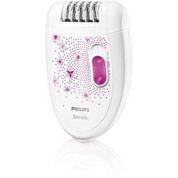 Depiladora Philips Satinelle Essential HP6420/01 con Cabezal de Afeitado y Accesorio para Áreas Sensibles