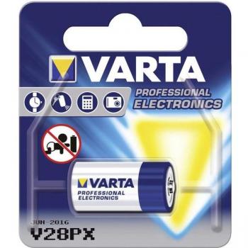 Varta Silver V28PX / 4SR44 6.2V Alkaline Battery, Non-Rechargeable, Single Blister Pack, Dimensions Ø13x25.2mm, EAN 4008496273911