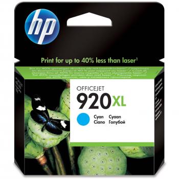 HP 920XL CD972AE, Cian, Cartucho de Tinta de Alta Capacidad Original, compatible con impresoras de inyección de tinta HP Officejet Series 6000, 7000