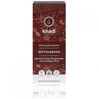 Tinte Herbal Color Castaño Medio 500Gr. Khadi