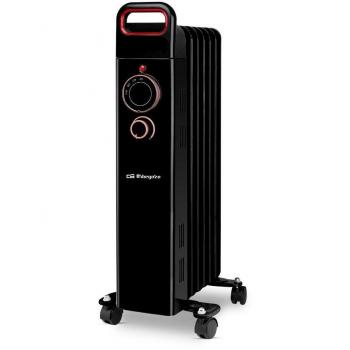 Radiador de Aceite Orbegozo RUN1500, 7 Elementos Caloríficos, 3 Potencias, 1500W, Color Negro, Enchufe EU