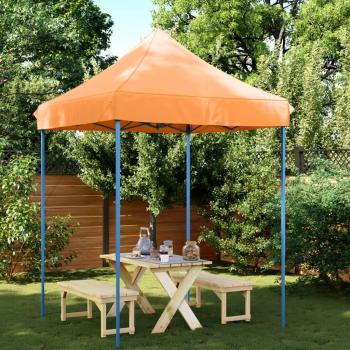 Carpa Plegable Profesional para Celebraciones vidaXL - Acero, Sombrilla, Color Beige, Burdeos, Marrón, Dimensiones 200x200x306 cm