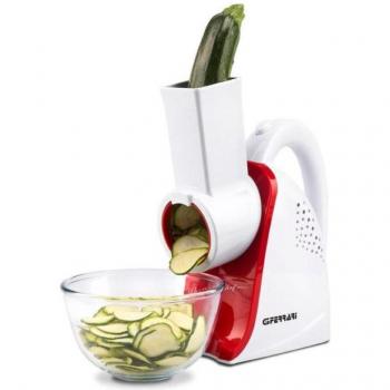Grattugia eléctrica G3 Ferrari Parmino Chef 240W, 4 rulos de acero inoxidable, color blanco y rojo