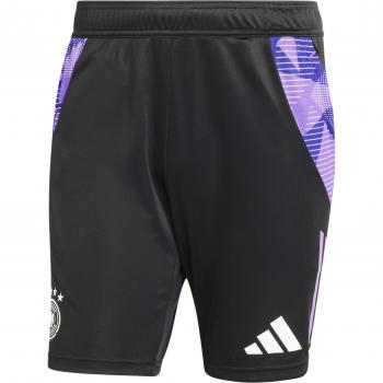 Adidas Pantalón Corto de Entrenamiento Alemania Euro 2024 - Tipo: Pantalones cortos de entrenamiento - Características: Color negro, Talla S, Loneta de algodón