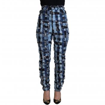 Dolce & Gabbana Multicolor Patchwork Cotton Denim Jeans - IT40|S, Slim-fit, Female, Size: XS