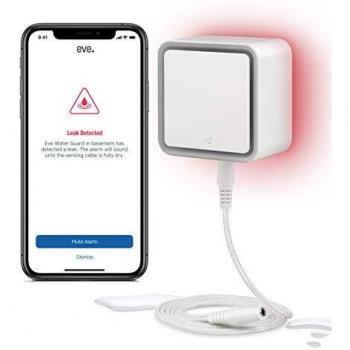 Eve Water Guard - Detector inteligente de fugas de agua, cable sensor de 2 m