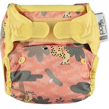 Pañal de Tela Reutilizable Pop-in V2 AIO Bambú con Velcros - Cheetah