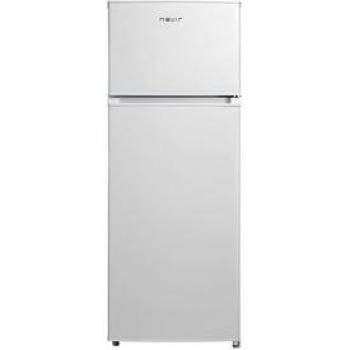 Frigorífico de 2 puertas Nevir NVR5614DD, cíclico, capacidad de 204 litros, color blanco, dimensiones 143x55 cm