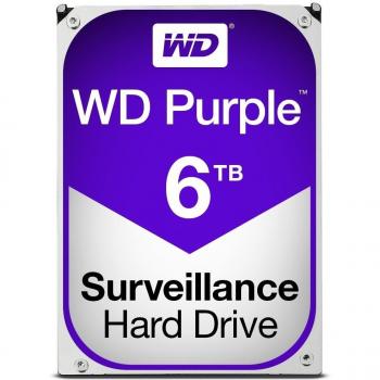 WD Purple 6TB 3.5 SATA III Surveillance Hard Drive, 5400RPM, 64MB Cache