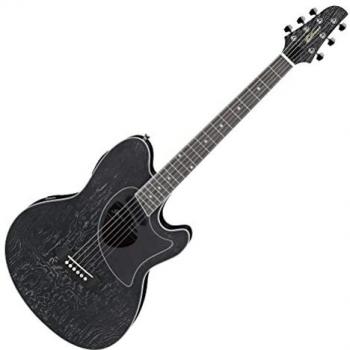 Ibanez TCM50 Talman Electro-Acoustic Guitar - Galaxy Black Open Pore