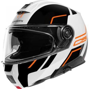 Casco Modular Schuberth C5 Master - Fibra de Vidrio y Carbono, color Naranja, talla L, ECE homologado