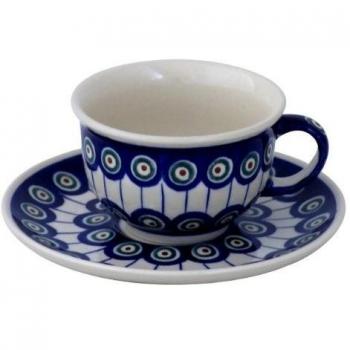 Bunzlauer Keramik – Clásica Café y té con platillo