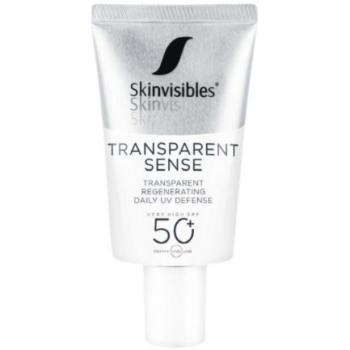 Protector Solar Transparente SPF50 - SkinVisibles, fórmula ligera y no grasa, protección de amplio espectro contra UVA/UVB, resistente al agua por hasta 80 minutos, adecuado para todo tipo de piel, sin fragancia y no