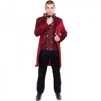 Disfraz de Duque Inglés elegante vinotinto para hombre