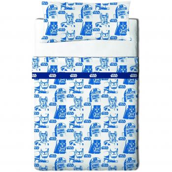 Disney Star Wars Sides - Juego de sabanas 3 piezas para cama de 105 cm