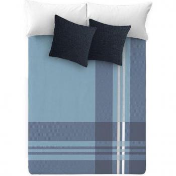Manta de cama jacquard cuadro escocés Manterol - Manta de telar jacquard con dibujo de cuadro escocés, ideal para los meses de invierno