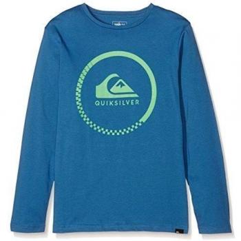 Quiksilver Ls ClassicYouth Active Check - Camiseta de manga larga para niño, color azul, talla M