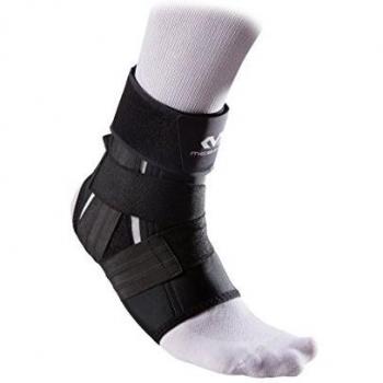 Mcdavid 461-right-bk Tobillera con Banda Strap de precisión Mixta, Color Negro, tamaño Taille : XL