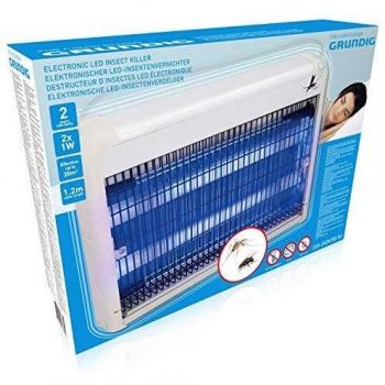GRUNDIG Insect Killer UV - Matainsectos eléctrico, color blanco