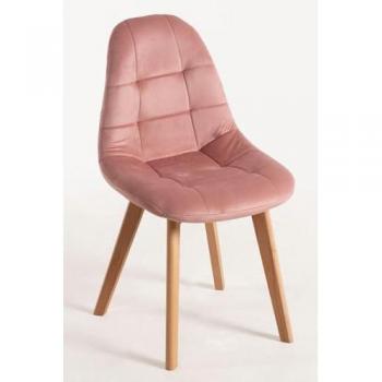 Pack 4 Sillas Kelen Terciopelo Rosa - Estilo y Confort
