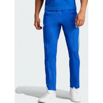 Adidas Italy Beckenbauer Blue Track Pants for Men - Size L - Cotton Jersey