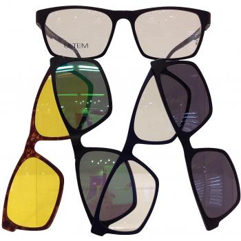 Ultem - Montura de gafas - para hombre Negro negro mate 56