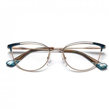 Etnia Barcelona Auxonne PGBL Armazones para Mujer Dorados, 52 Lentes Recetadas, Gafas Recetadas para Mujer