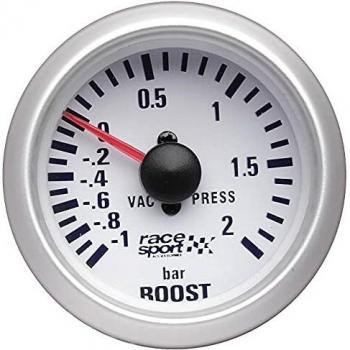 Sumex Gaug701 - Manómetro Presión TurboRace Sport, Diámetro 52 mm, 12V