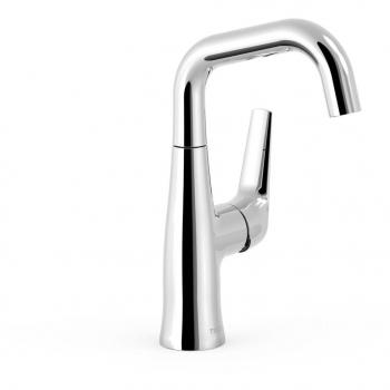 Grifo Monomando Tres Fuji 28144701 con Maneta Lateral para Lavabo Color Cromo