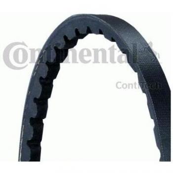 Correa trapezoidal CONTITECH AVX10X613, longitud 613 mm, ancho 10 mm, tipo de material goma sintética, diseño trapezoidal para transmisión de potencia en motores