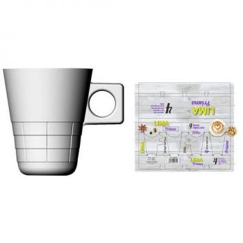SET 4 TAZAS CAPUCCINO 20CL LIMA PRISMA