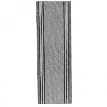 Runner 54 - Alfombra larga antideslizante de alta resistencia y fácil limpieza en color taupe, 67x650 cm