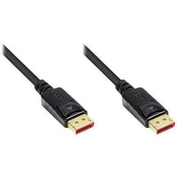 Cable DisplayPort 1.4 macho a macho 0,5m 8K @60Hz cobre negro