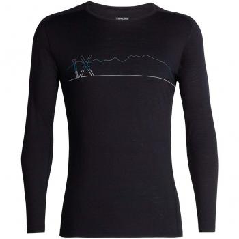Icebreaker 200 Oasis Deluxe Camiseta de Manga Larga Black