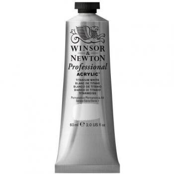Winsor & Newton Professional - Pintura acrílica tubo 60 ml, color blanco de titanio