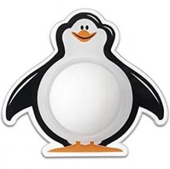 TOPE DE PARED ADHESIVO PINGÜINO BLANCO. INOFIX