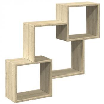Gabinete de pared madera multicapa 78x18x71 cm roble sonoma