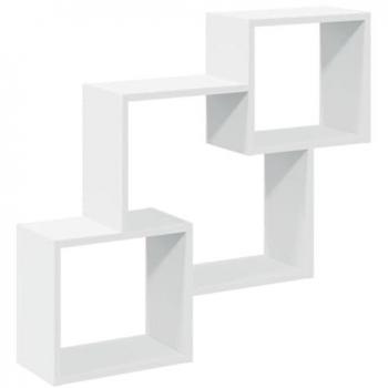 Armario de pared madera de ingeniería blanco 78x18x71 cm
