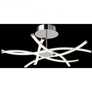 Plafón LED integrado Aire Silver 1 bombilla 25cm