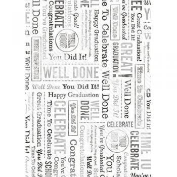 4 hojas A4 Craft Creations impreso tarjeta celebran graduación - decorativo redacción creativa texto 240gsm 300mic cartulina - Matt - impreso con delanteros blancos llanos regresará