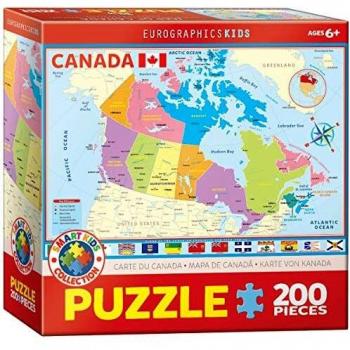 Eurographics Canada Map 200-Piece Puzzle