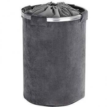 Wenko Pongotodo Cordoba Cesta para La Ropa 68 L, Poliéster, Gris, 40x40x54 cm