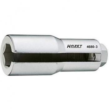 Llave para sonda lambda HAZET 4680-3, cuadrado hueco de 1/2 pulgadas (12,5 mm), perfil de hexágono exterior de 22 mm
