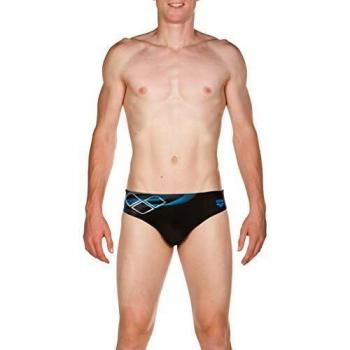 Arena M Briza Brief, Hombre, Black-pix Blue, 100