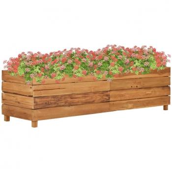 vidaXL Raised Bed 150x40x38 cm Recycled Teak Wood and Steel