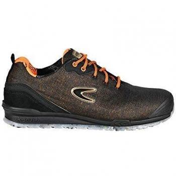 COFRA 79441-002.W43 Luna - Zapatos de Seguridad S3 SRC, Color marrón/Negro/Naranja, Talla 43