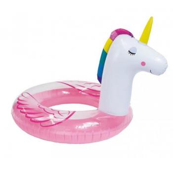 Flotador Hinchable Unicornio Transparente Swim Essentials de 104 cm
